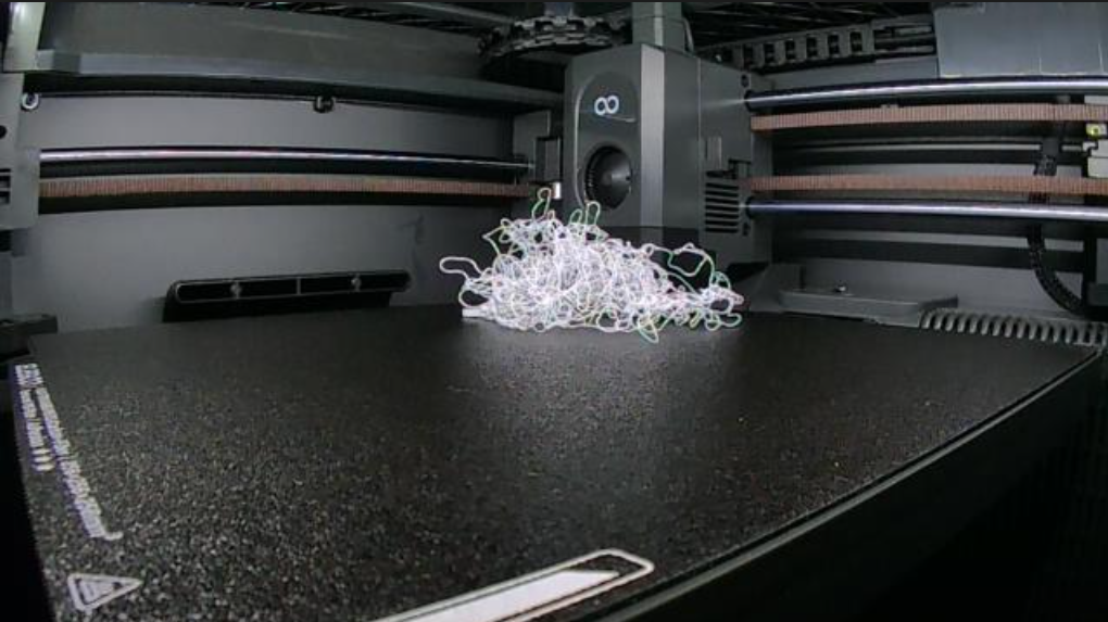 Camera frame with spaghetti failure